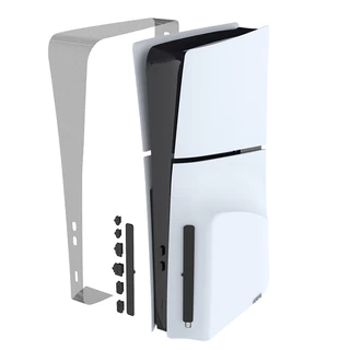 ฝาครอบป้องกันฝุ่นสําหรับ PS5 Slim พร้อมปลั๊กซิลิโคนกันฝุ่นสุทธิพร้อมปลั๊กกันฝุ่นอุปกรณ์เสริมสําหรับ PS5 Slim Disc/คอนโซลดิจิตอล