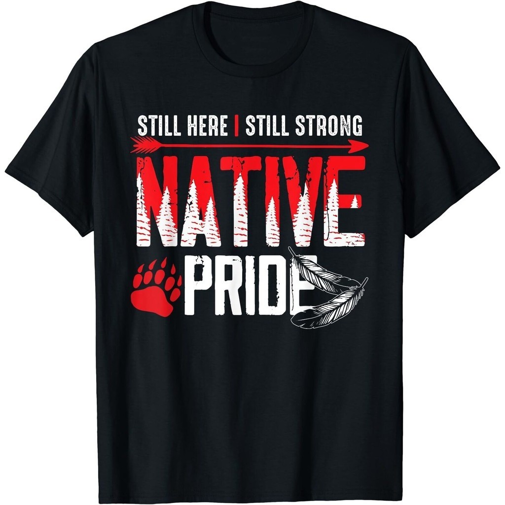 เสื้อยืด พิมพ์ลาย Native American Heritage Indigenous Native สไตล์อเมริกัน