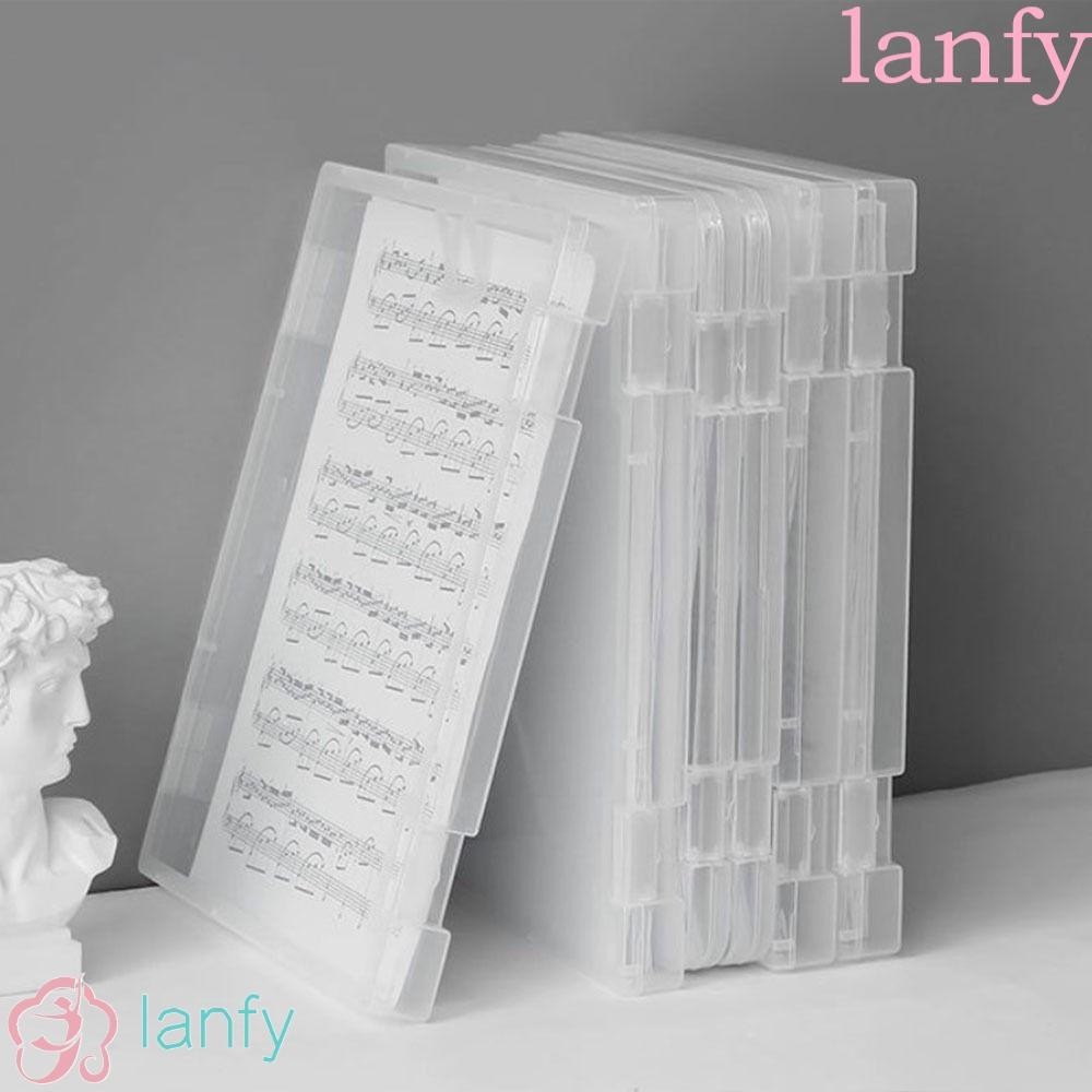 Lanfy กล่องพลาสติก ขนาด A4 สําหรับใส่จัดเก็บโฟโต้การ์ด เครื่องเขียน ใบเสร็จ ใบเสร็จ