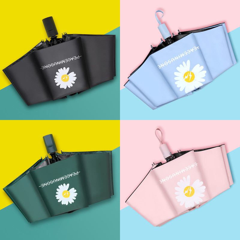 ร่มพับ ร่มสีมินิมอล UV กันยูวี 100%  ร่มขนาดเล็ก - รูปที่ 5