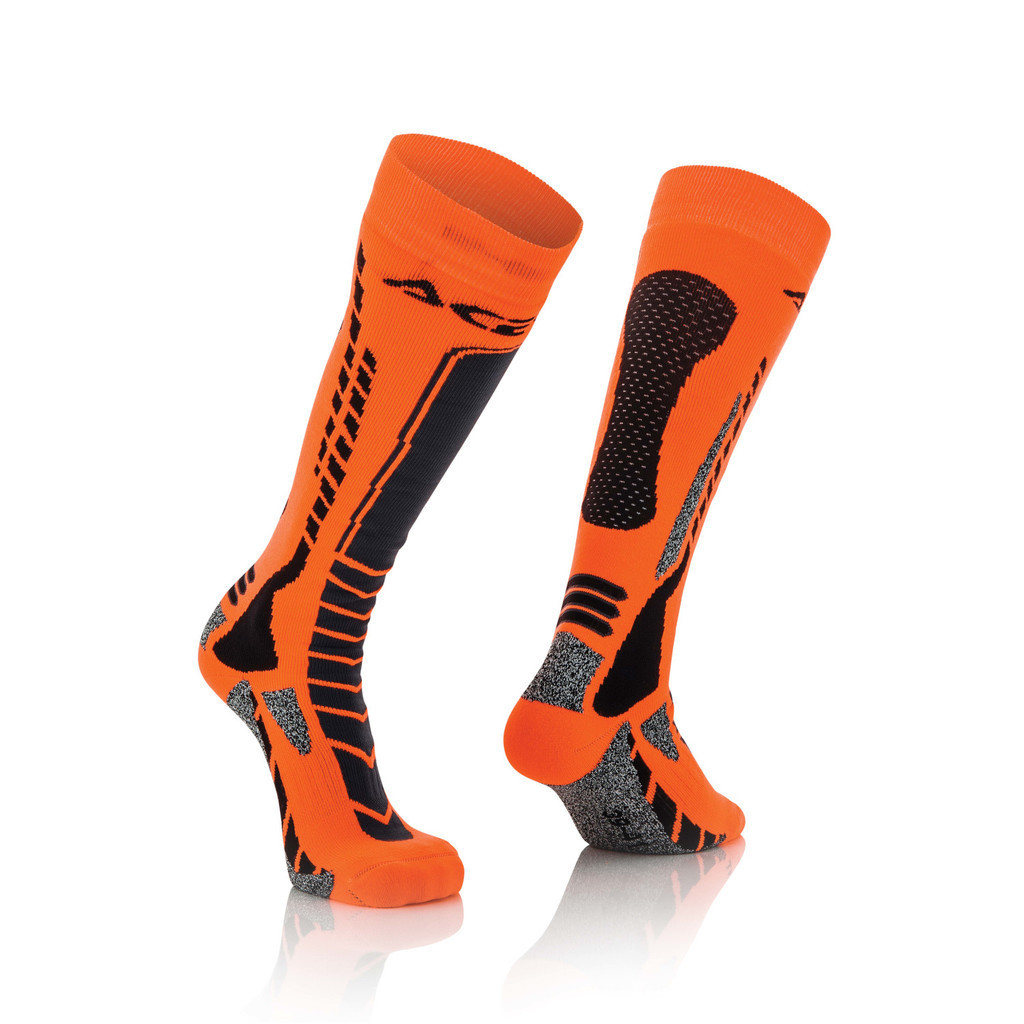 ACERBIS - MX PRO SOCKS สีดําส้ม