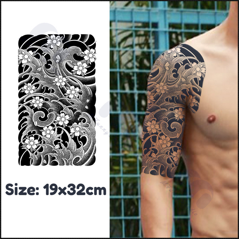 【MF Magic Tattoo】สติกเกอร์รอยสักชั่วคราว กึ่งถาวร กึ่งถาวร สไตล์ญี่ปุ่น 15 วัน