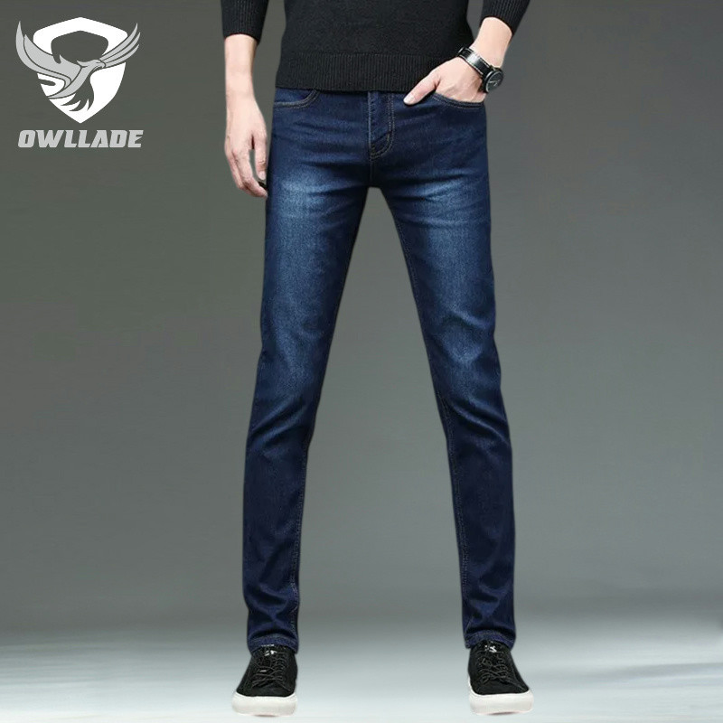Eaglade Skinny Jeans Men สีน้ําเงินยืด 817