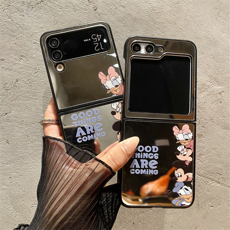 เคสโทรศัพท์มือถือ PC แข็ง กันกระแทก ลายการ์ตูนโดนัลด์ดั๊ก สําหรับ Samsung galaxy z Flip 6 galaxy z flip5 flip4 flip3