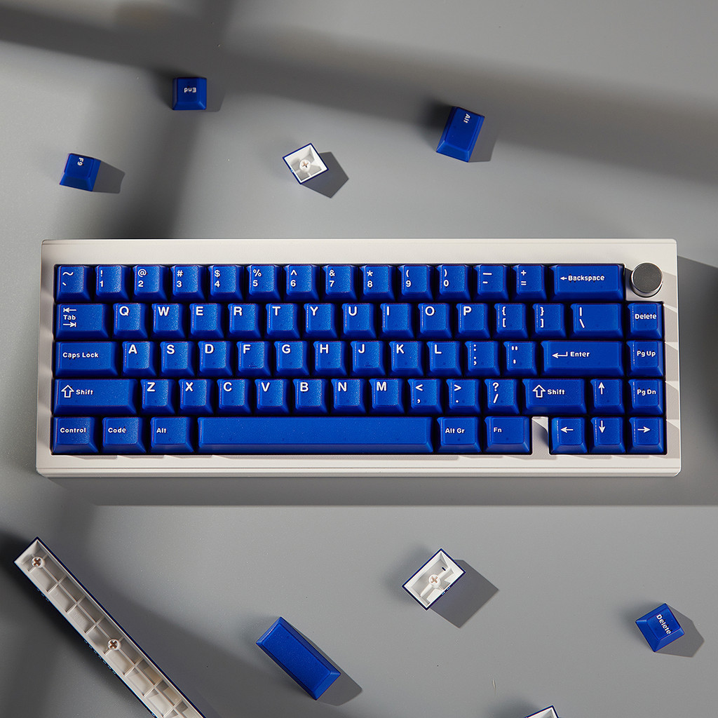 คลาสสิก Klein Blue Semisparent Keycaps Double Shot ABS Keycaps โปรไฟล์เชอร์รี่โปร่งแสง Keycaps สําหรับ Cherry MX Switches Gamer คีย์บอร์ด