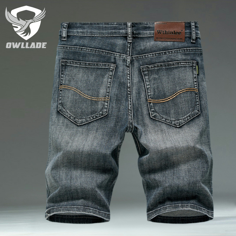 Owllade กางเกงยีนคาร์โก้ ผ้ายืด สีน้ําเงิน สีเทา สําหรับผู้ชาย 866 นิ้ว