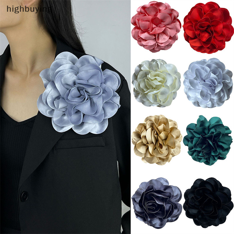 [highbuying] ใหม่ เข็มกลัด ลายดอกไม้ หลายชั้น 11 ซม. แฮนด์เมด เครื่องประดับแฟชั่น สําหรับผู้หญิง พร้อมส่ง