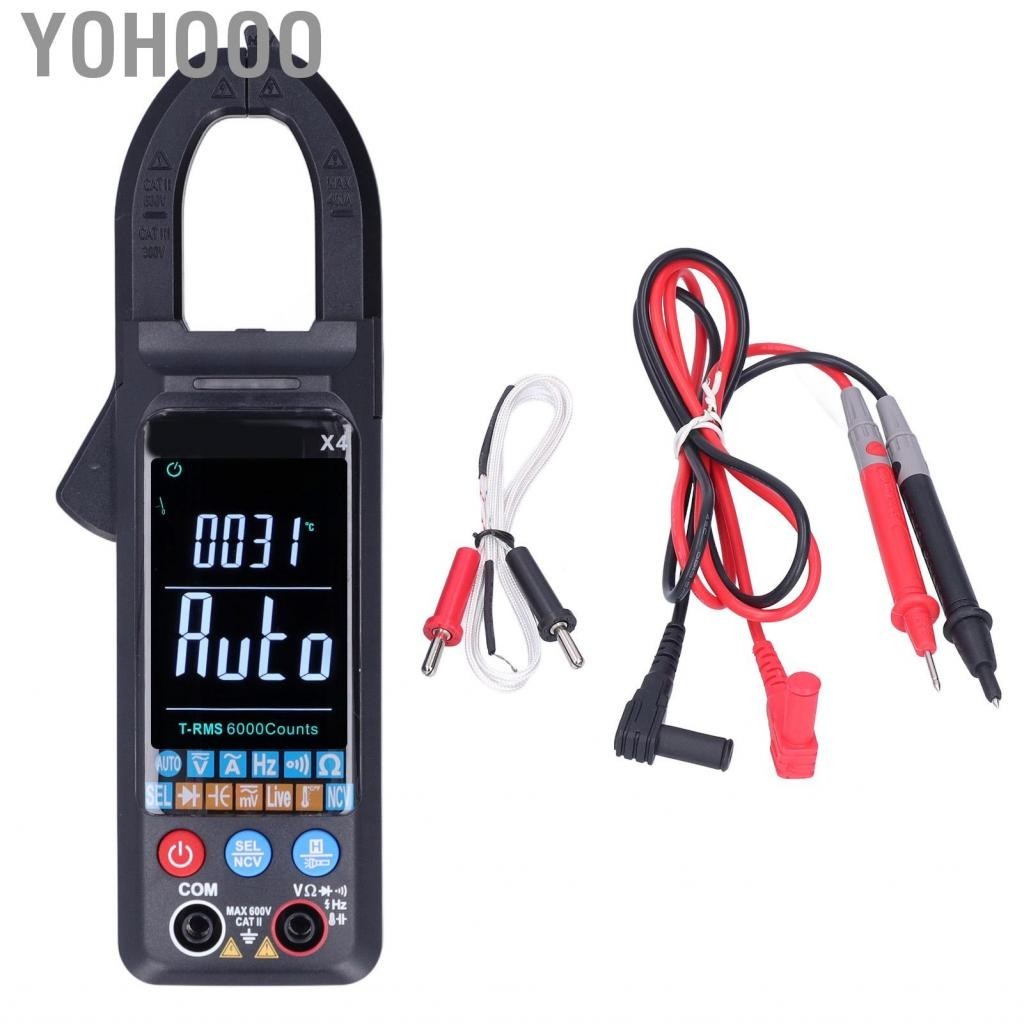 Yohooo LCD Clamp Meter Intelligent Portable Multimeter Voltage for Factory