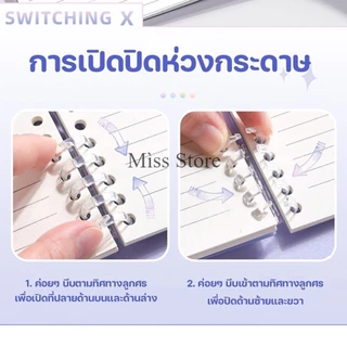 สมุดโน๊ต สมุดจดบันทึก สันห่วง ขนาด A5 B5 60 แผ่น 120 หน้า สีพาสเทล ไล่สี สมุดมีเส้น