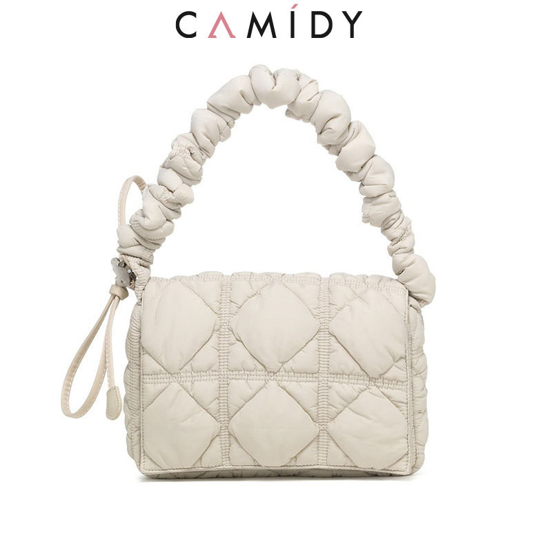 Camidy กระเป๋าสะพายไหล่ สะพายข้าง ทรงสี่เหลี่ยม ขนาดเล็ก สไตล์เกาหลี สําหรับผู้หญิง