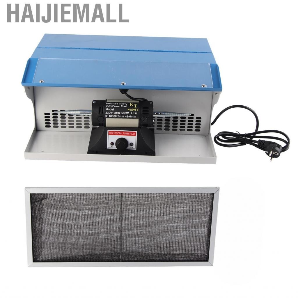 Haijiemall Rock Polisher Jewelry Grinding Machine Double Ended Cloth Polishing FFG
