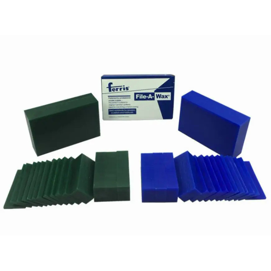 Wax Brick Blue Green Sliced Jewellers Model Carving Wax, Engraving ring mold,Wax Plate Brick Ferris 