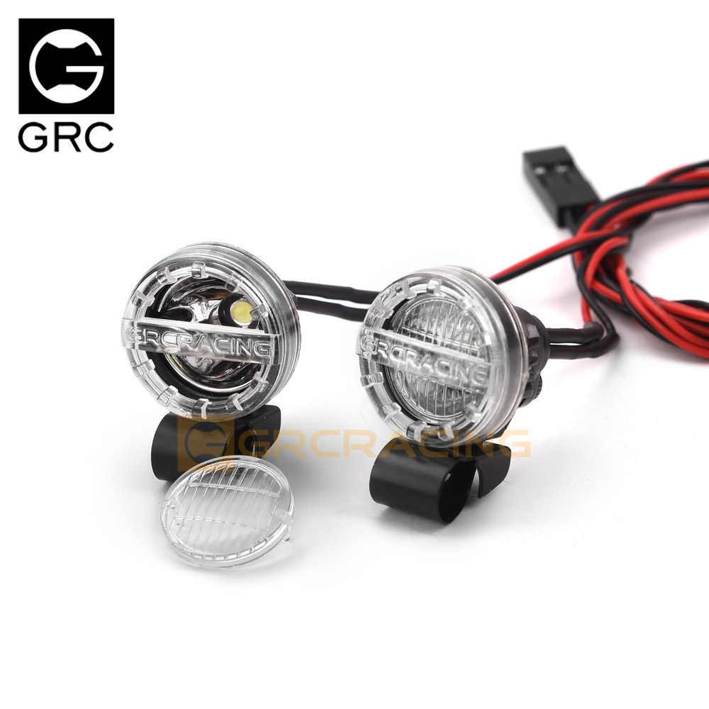 Grc 1/8 1/10 Off-road ไฟหน ้ าจําลอง RC รถรีโมทคอนโทรลปีนเขารถ 16 มม.รอบ Spotlight ไฟฉายอะไหล ่ #G157EA