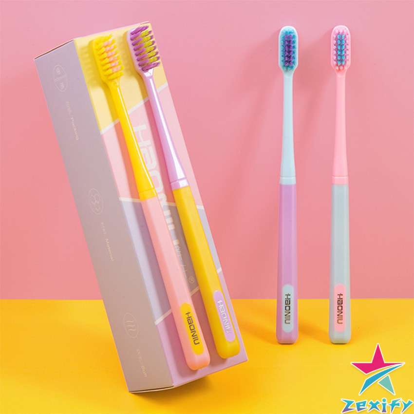 ZXF แปรงสีฟัน สีพาสเทล สไตล์ญี่ปุ่น สวย น่ารัก น่าใช้  พร้อมส่ง ราคาต่อ ชิ้น  Ice cream toothbrush