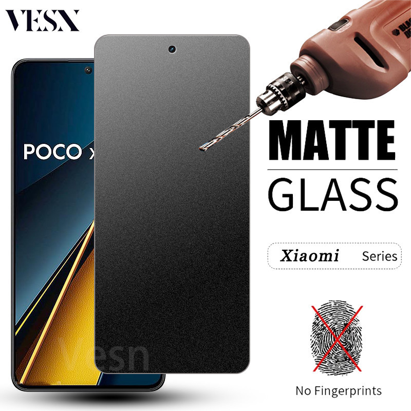 ฟิล์มกระจกด้านเต็มจอสำหรับ Xiaomi POCO C85 C75 C71 C65 C61 X7 X6 X5 X4 X3 NFC F8 F7 Ultra F6 F5 GT M7 M6 Plus M5 M5s Pro 5G 4G 2025