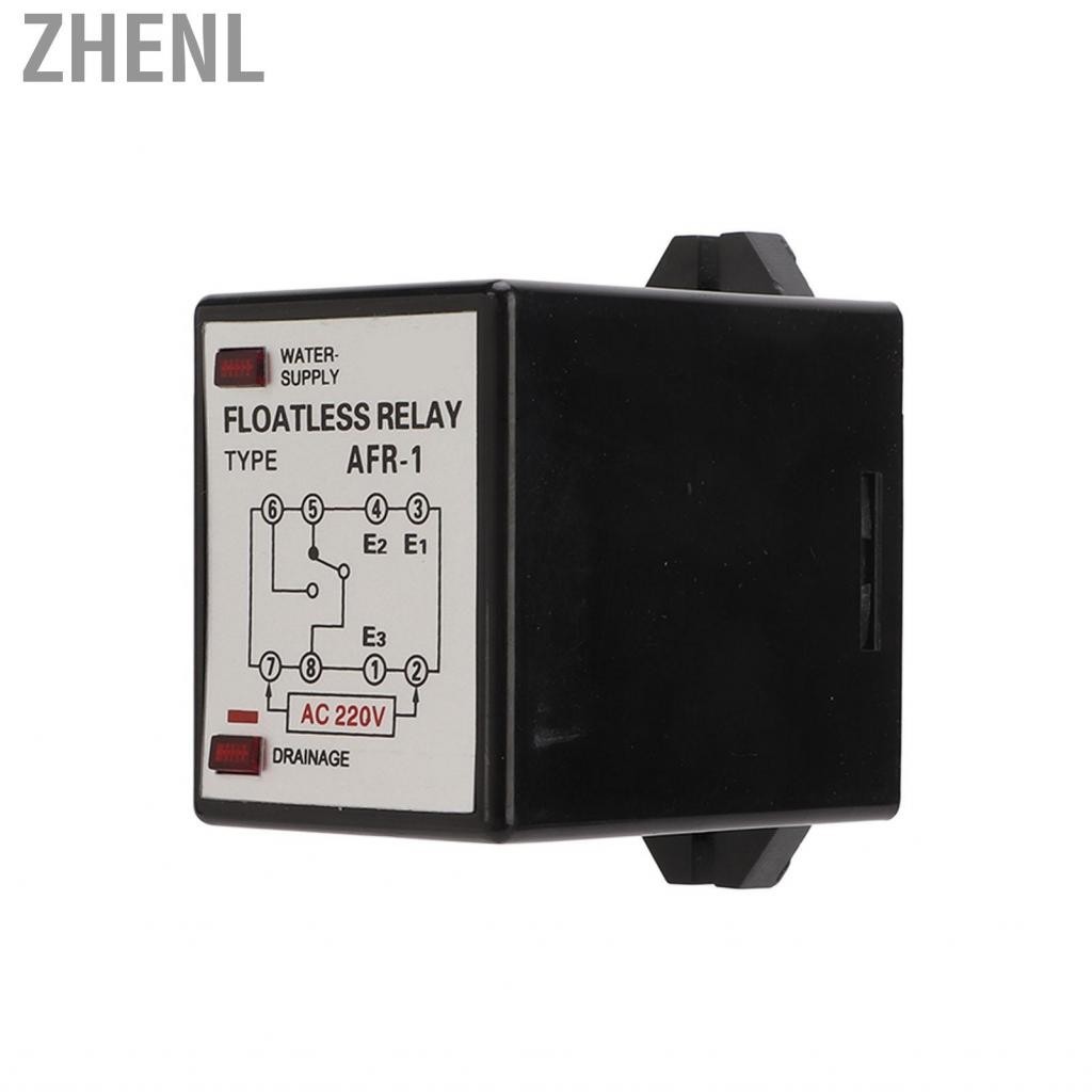 Zhenl Liquid Level Relay  220V AC Abrasion Resistant Professional Floatless Level Switch for Safety