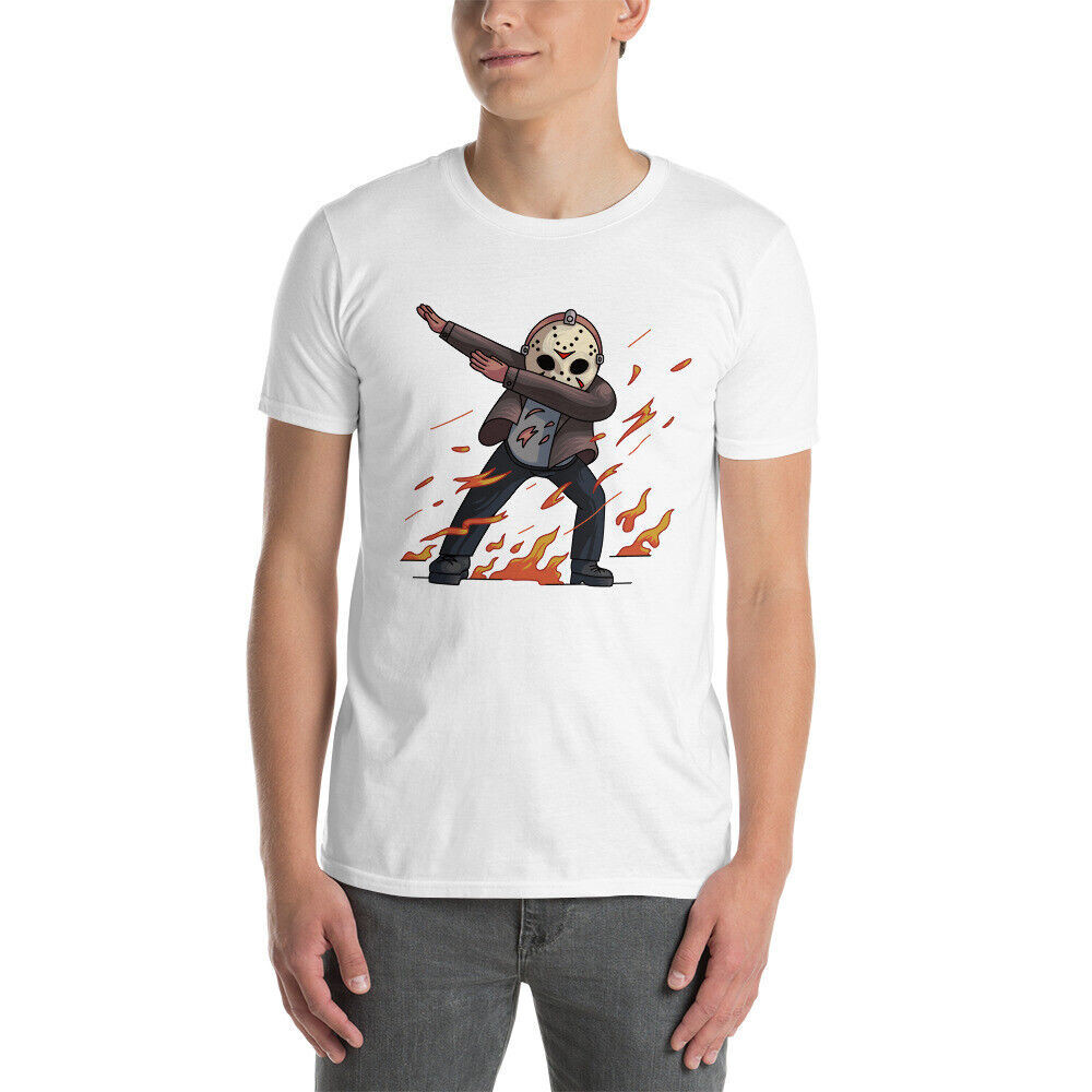 Friday 13 Jason เสื้อยืด Unisex ภาพยนตร์ Gothic Retro Punk Grunge Biker สยองขวัญ