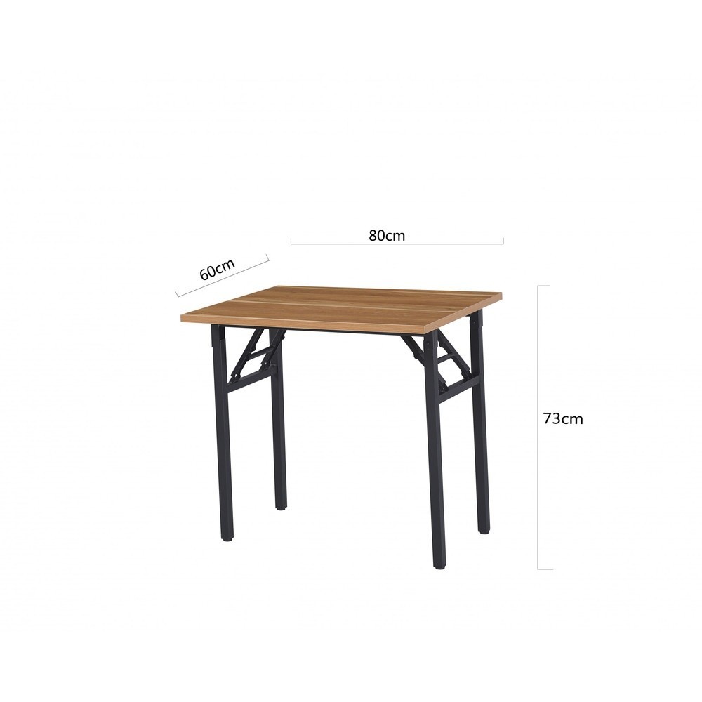 LOCAL789 TABIO โต๊ะพับอเนกประสงค์ ลายไม้ รุ่น S-8060D.W ขนาด 60x73x80ซม.  สีดริฟท์วูด ร้านอยู่ในไทย