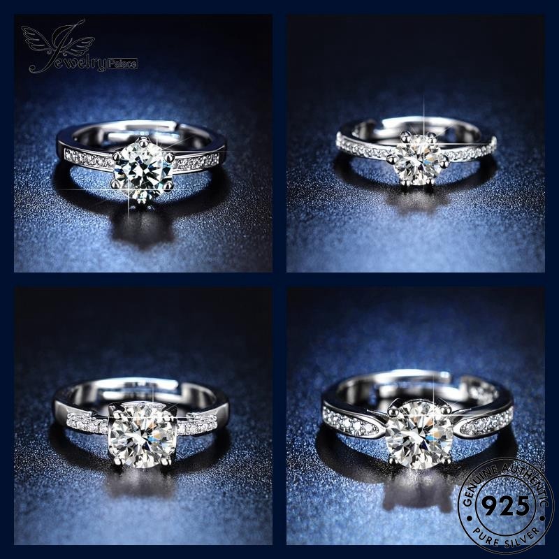 JEWELRYPALACE JEWELRY แฟชั่น เพชร เงิน แท้ 925 แหวน ผู้หญิง แหวนปรับได้ M155