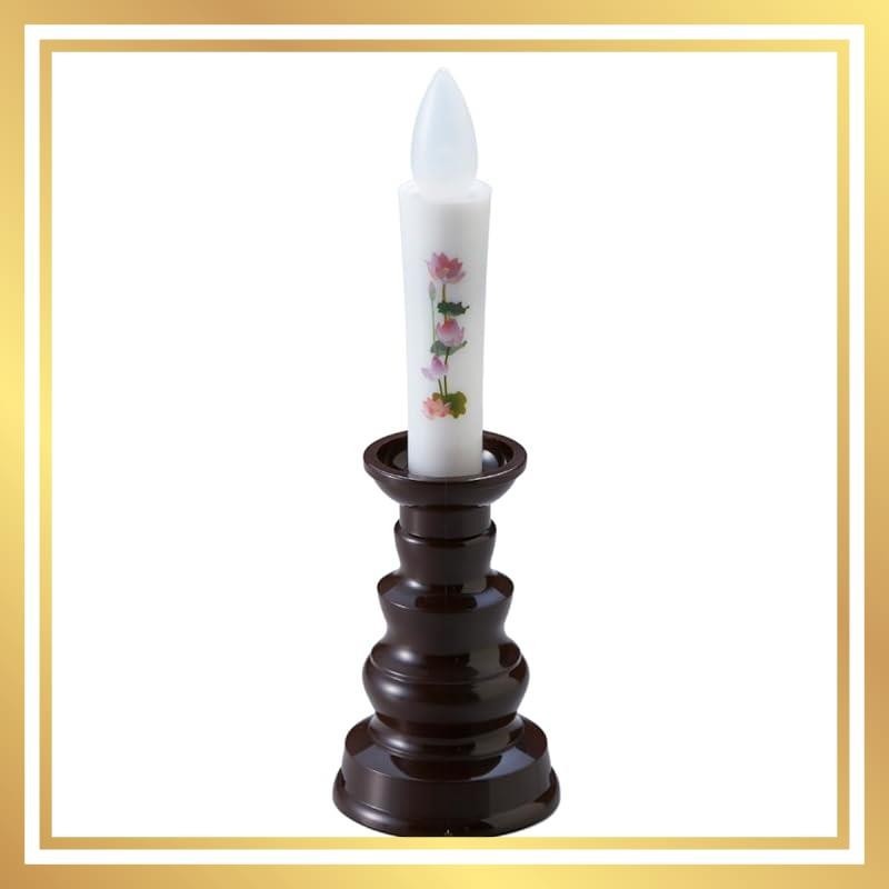 Fukushodo LED candles for Butsudan, Japanese made battery-powered electric candles for Butsudan, suitable for Japanese style, small size.