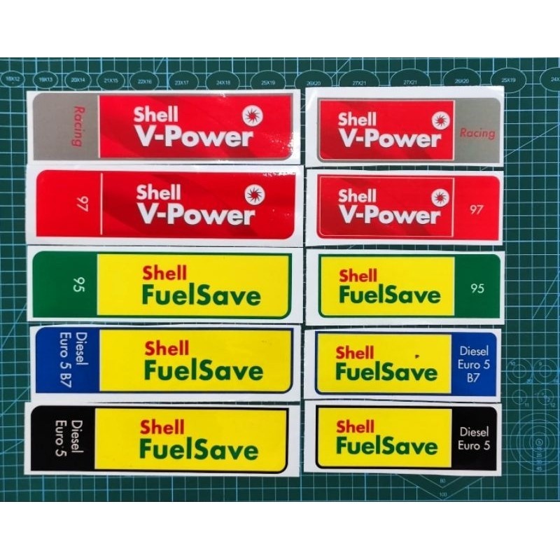 สติ๊กเกอร์เชลล์ Diesel Euro 5 B7 FuelSave/FeelSave 95/V Power 97/V Power Racing