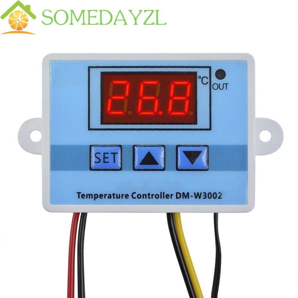 Somedayzl ควบคุมอุณหภูมิ AC 110V-220V สวิตช ์ NTC LED Digital Thermos Relay Out Thermostat Control