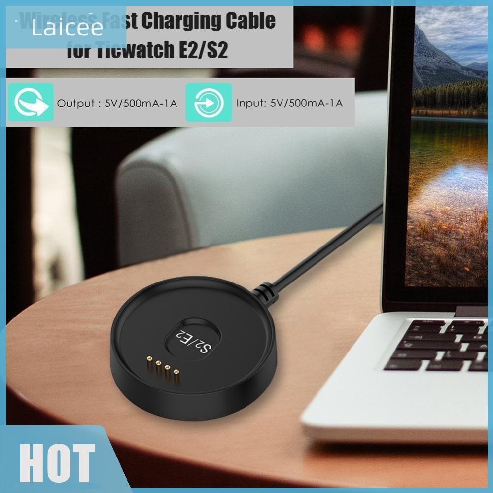 [Laiicee.th ] Usb Smart Watch Fast Charger Cradle แท ่ นชาร ์ จสําหรับ Ticwatch E2/S2