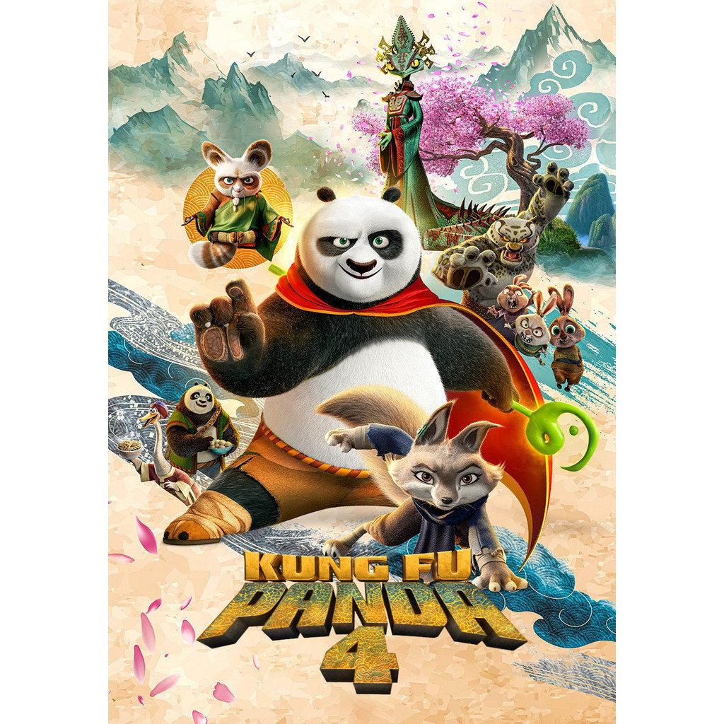 Kung Fu Panda 4 กังฟูแพนด้า 4 (2024) DVD การ์ตูนใหม่ มาสเตอร์ พากย์ไทย