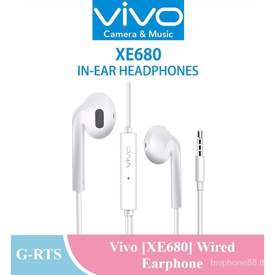 Original VIVO [XE160/XE680 ] หูฟังแบบมีสายพร ้ อมไมโครโฟน