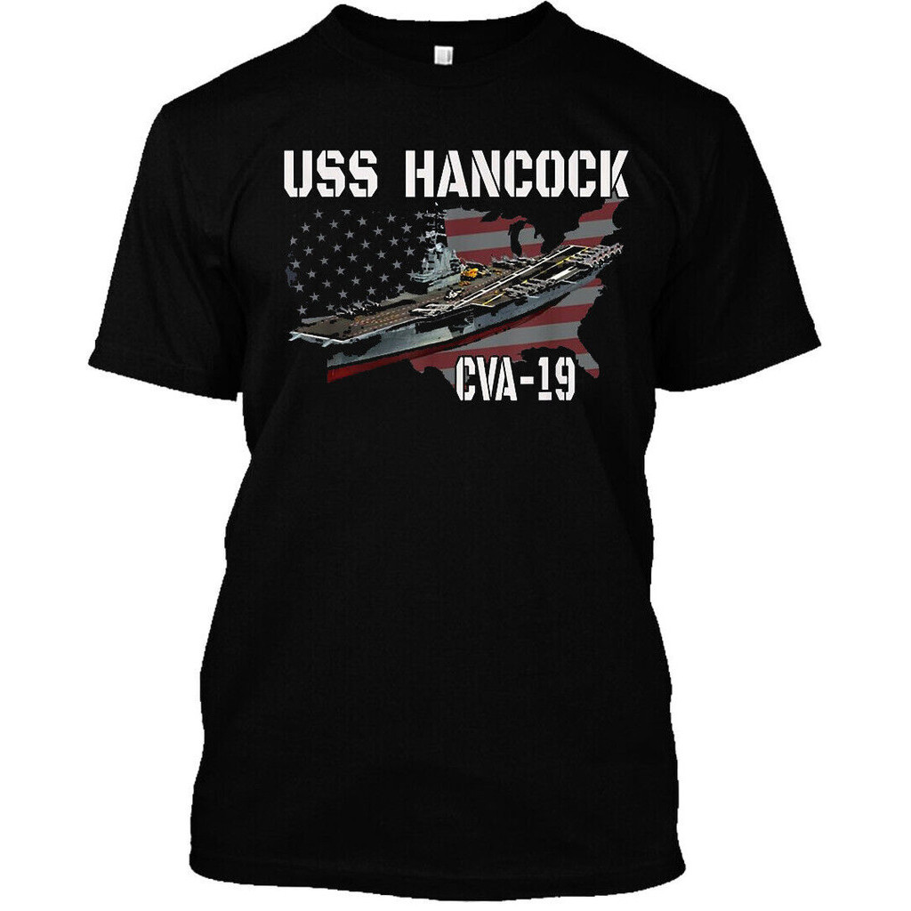 Uss Hancock Cva-19 เรือบรรทุกเครื่องบิน Veterans Day Fathers Day เสื้อยืด