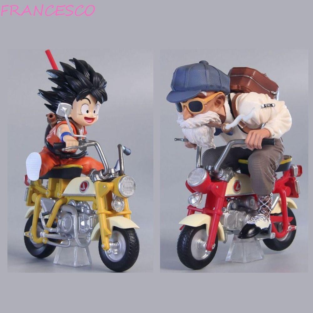 Francesco Son Goku รุ ่ น Toys, Son Goku หัวรถจักรรถจักรยานยนต ์ Goku Figure, ของเล ่ น PVC 15 ซม.อะนิเมะรถจักรยานยนต ์ Roshi Action Figure เครื ่ องประดับ