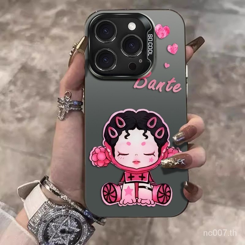 เคสโทรศัพท ์ สีเงินสี , สาวสีชมพู Molly เข ้ ากันได ้ กับ 15Promax/14 ซิลิโคน 13Pro/12 Frosted 11Promax/XSMAX ทนต ่ อแรงกระแทก XR/7P