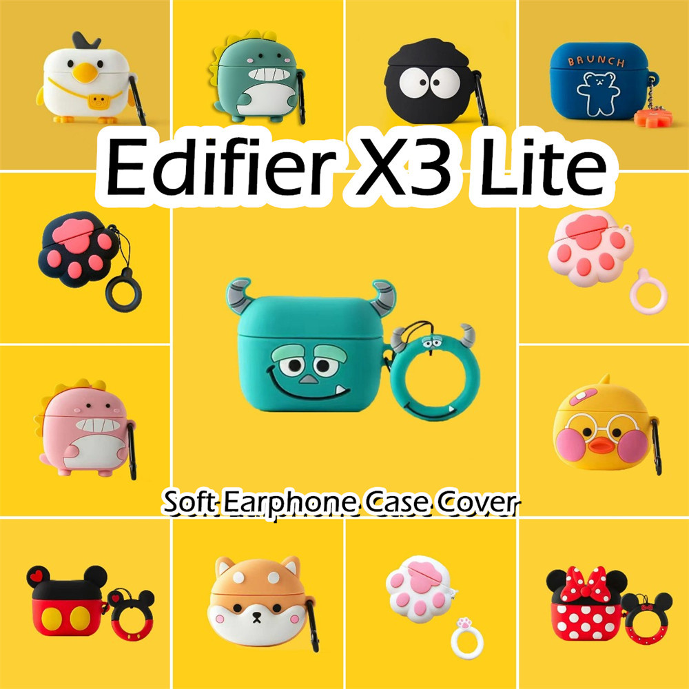 【 พิเศษ 】 สําหรับเคส Edifier X3 Lite การ ์ ตูนสร ้ างสรรค ์ เคสหูฟังซิลิโคนอ ่ อนนุ ่ มปลอก