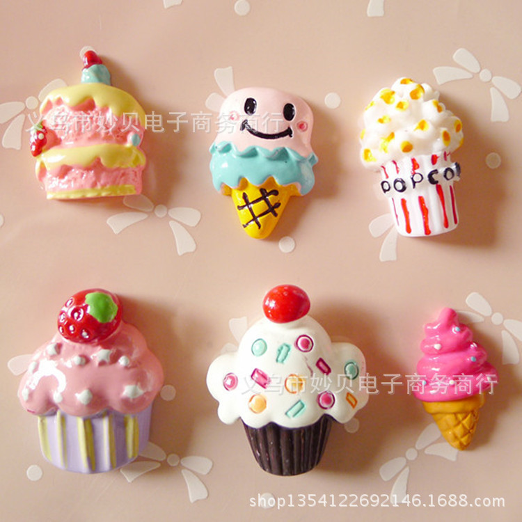 Ice Cream House Patch จําลองเรซิ ่ นไอศกรีม diy เคสโทรศัพท ์ วัสดุความงามเด ็ ก Headdress อุปกรณ ์ เสริม