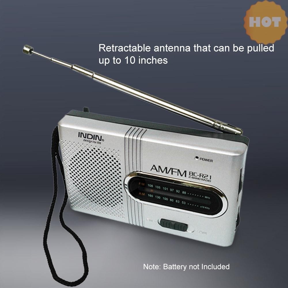 [ราคาเคลียร์] Indin Player Bc-r21 A 3.5 มม.เงิน Am/fm Dual Band วิทยุตัวรับสัญญาณในตัวพร ้ อม Sta A11.22 มาถึง ] [sellwell ]