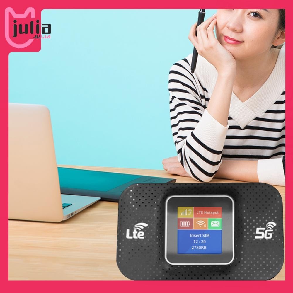 [ Julia1.th ] 4G Lte WiFi Router Mobile WiFi Router 150Mbps Sim Card Slot 3650mAh สําหรับรถยนต ์