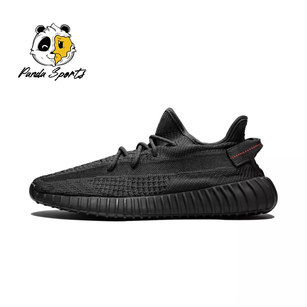 Ad BOOST 350 V2 Static All Black Coconut Angel รองเท้าผู้ชายรองเท้าผู้หญิง FU9006