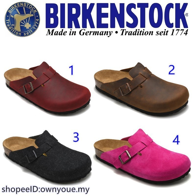 Birkenstock Men/Women Classic Cork Slippers Beach Casual shoes Boston series 35-46★5432459999999999999999999999999999999999999999999999999999999999999999