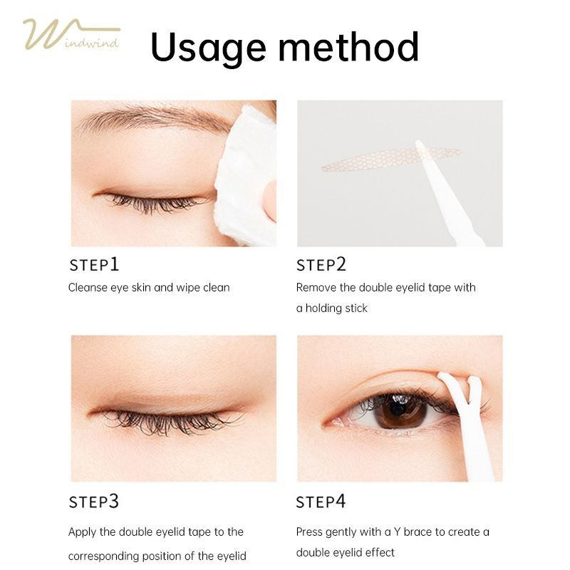 [Windind]สติกเกอร์ สำหรับติดตาสองชั้น ติดง่าย มองไม่เห็น กันน้ำ-wind