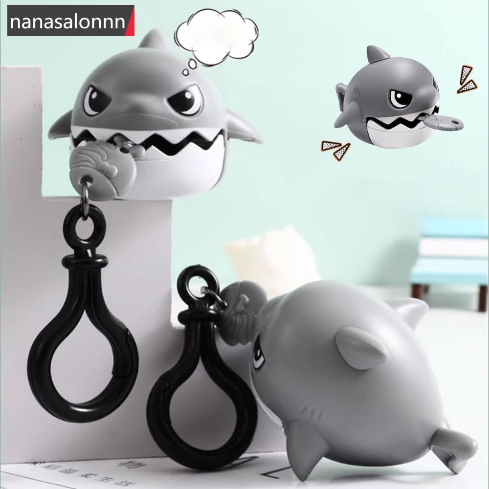 นานาส| ดึงสาย Shark พวงกุญแจจี ้ พวงกุญแจจําลองปาก Shark ABS พวงกุญแจของเล ่ น Anti-stress กระเป ๋ านักเรียนจี ้ C9L1[]