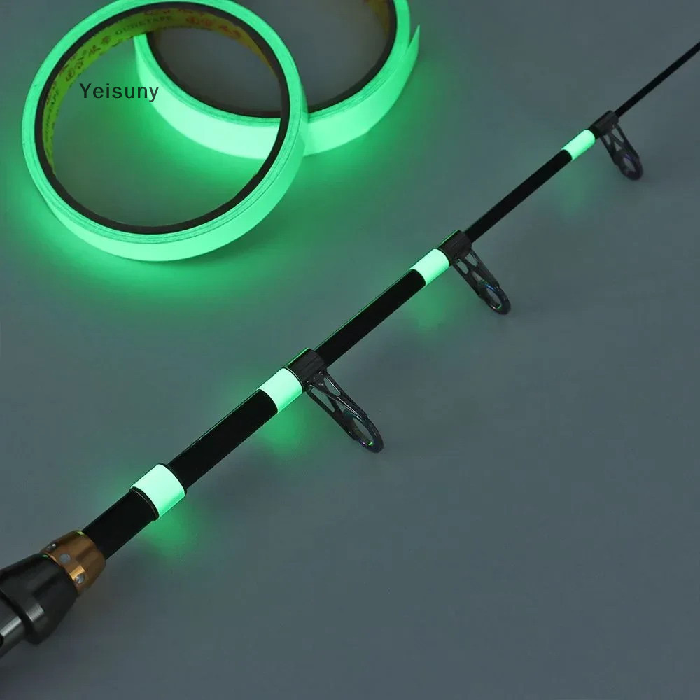 [Yei] Super Bright Fishing Rod Luminescent Tape Conuous Glowing Indicators สติกเกอร์สําหรับตกปลาตกปลาเครื่องมือ COD