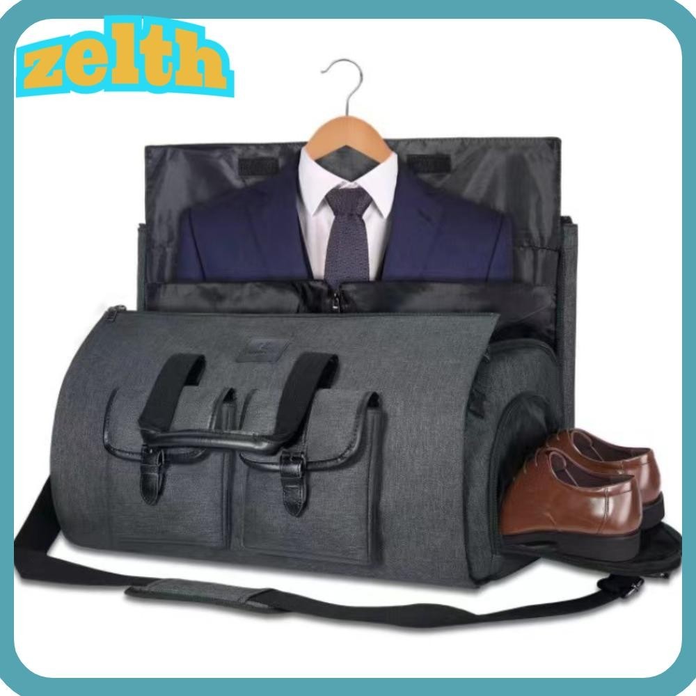Zelth Travel Duffle Bag, แฟชั ่ นความจุขนาดใหญ ่ พับ Suitbag, กระเป ๋ าเดินทางมัลติฟังก ์ ชั ่ นกันน ้ ําแบบพกพา