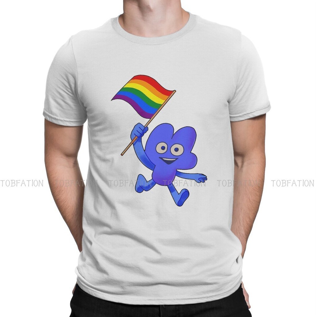 LGBT Pride Flag Four Harajuku TShirt Battle สําหรับ Dream Island BFDI 4 และ X สไตล์ Streetwear สบาย 