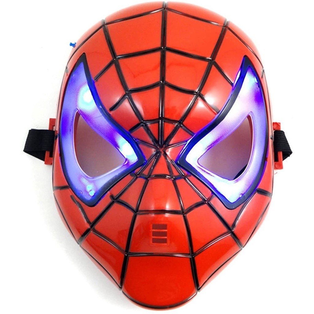 IBaby Spiderman Mask มีไฟ Spiderman ของเล่นเด็กหน้ากากซูเปอร์ฮีโร่