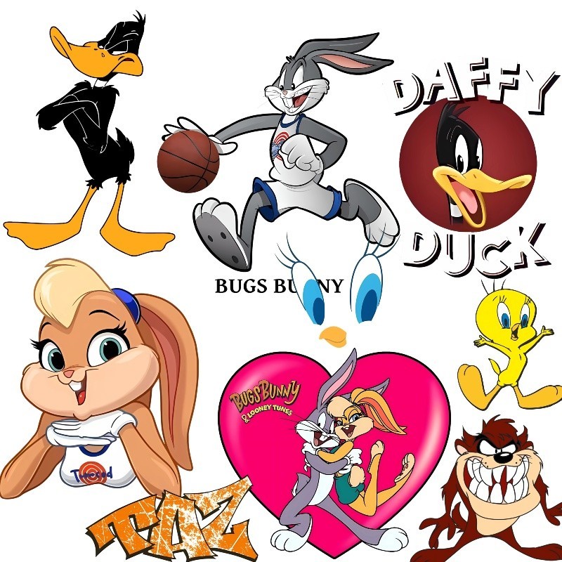 Bugs Bunny ที่กําหนดเอง Handmade DI Coriolis Transfer Hot Stamping สติกเกอร์เหมาะสําหรับเด็กและผู้ใหญ่ Tops, Overpants, หมวก, กางเกงแพทช์ตกแต่ง