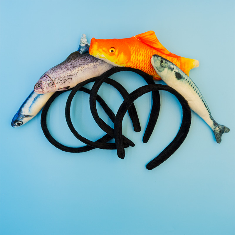 Goldfish Clownfish แถบคาดศีรษะปลาทะเลตลก Influencer Photo Ocean Hall เล่่น