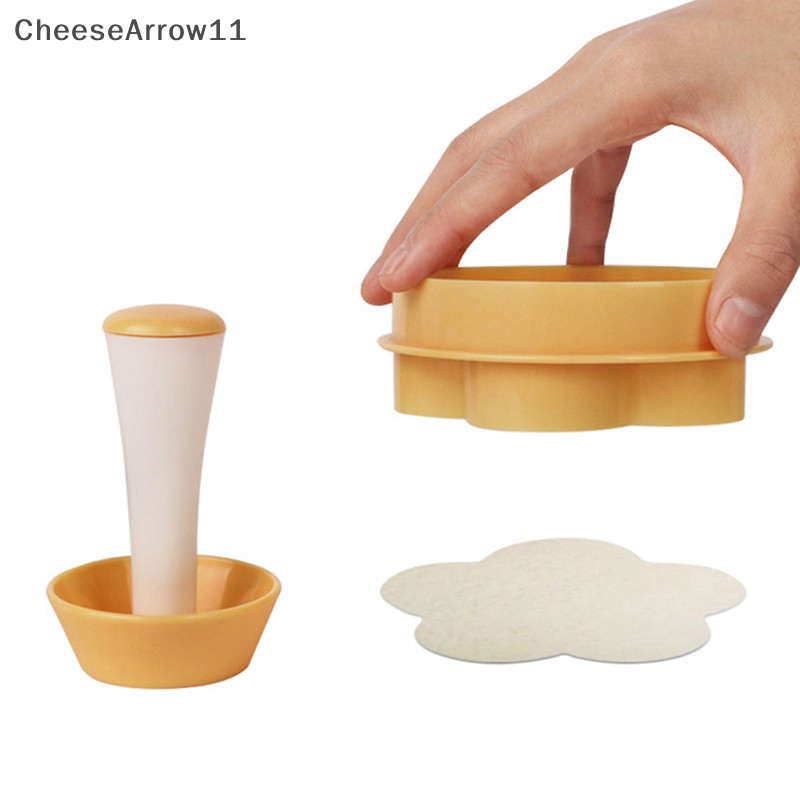 Che Pastry Tamper Tart Shell Molds Tart Cutter Flower/Round Dough Cookie Cutter TH