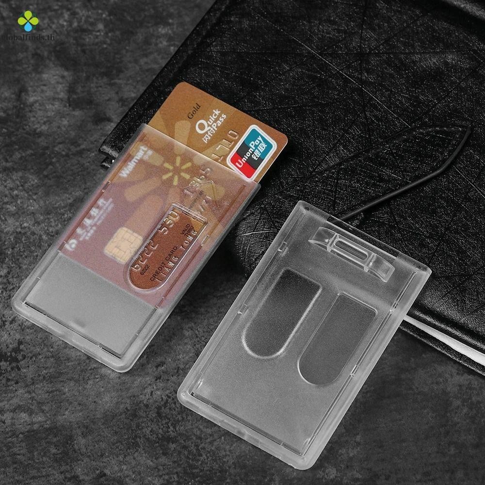Lfinds ที่ใส่บัตรทํางาน,การ์ดใสรูปถ่ายแพคเกจบัตรใส,ซองใส่บัตรใส,ซองใส่บัตรประชาชนเคสป้องกันพลาสติกปก