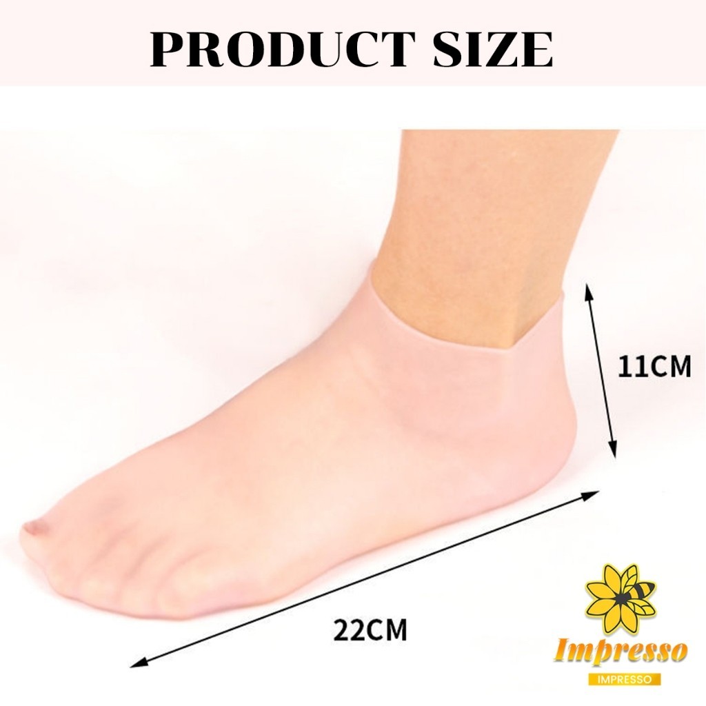 Impresso ถุงเท้าซิลิโคน สปาเท้า ถุงเท้าสปาคลุมทั้งเท้า ให้ความชุ่มชื้น Silicone socks - รูปที่ 6