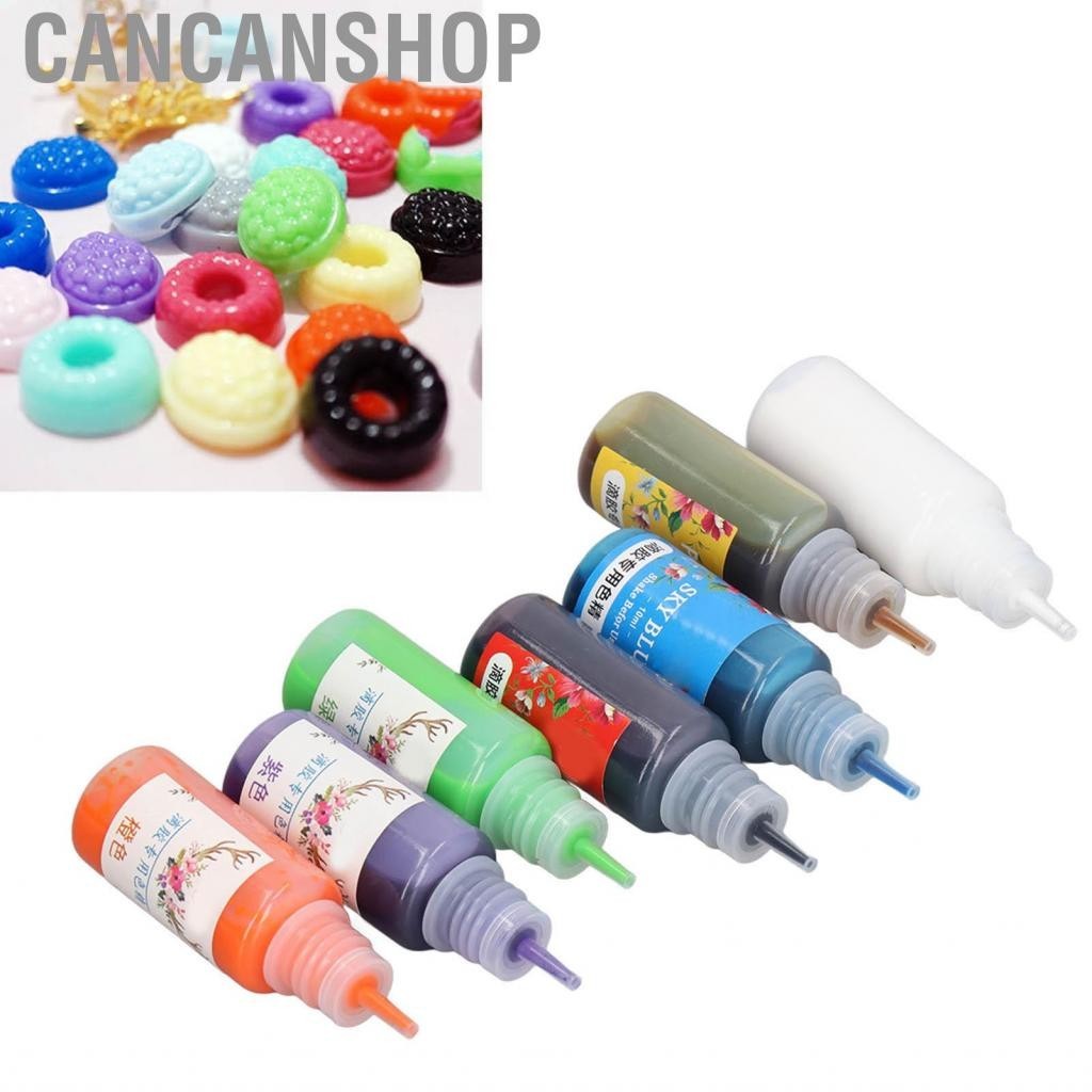 Cancanshop DIY Epoxy Resin Pigment 7 Colors Easy Penetration Dye